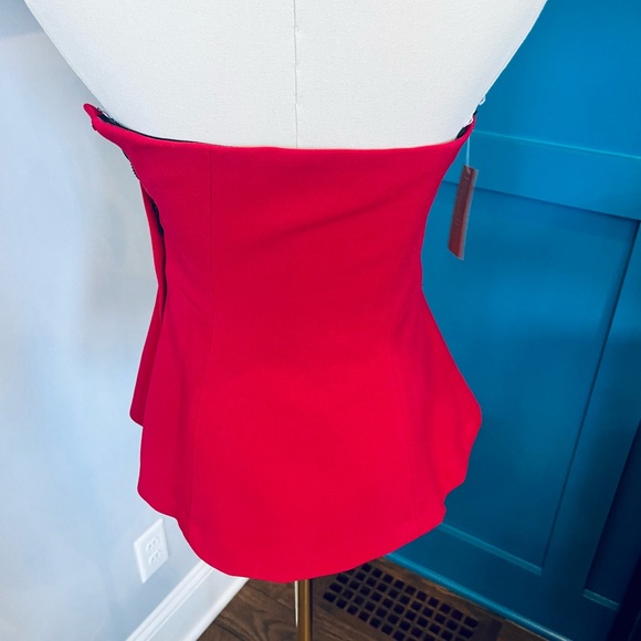 Strapless peplum top - Picture 2 of 4
